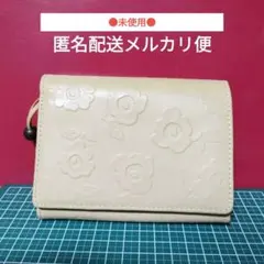 【未使用】Sybilla シビラ 花柄 三つ折り 財布 ベージュレディース 女性のサムネイル