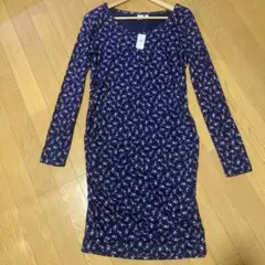 GAP 花柄 長袖ワンピース Sサイズ