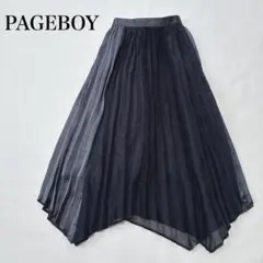 新品✨️ページボーイ ジグザグヘム ロングスカート プリーツ シアー メッシュ