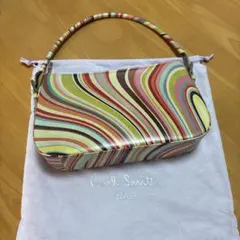 ポール・スミス マルチカラー ストライプ ショルダーバッグ
