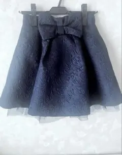 ロジータ　スカート　可愛い　見映え抜群　ネイビー　紺　綺麗　婚活　女子会　デートのサムネイル