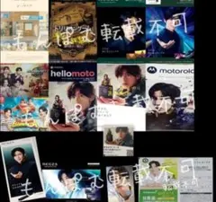 14種★目黒蓮　REGZAレグザ　カタログ　silentロケ地マップ　モトローラ