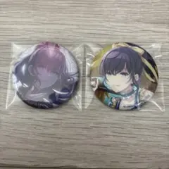 プロジェクトセカイ　朝比奈まふゆ　特訓　グリッター缶バッジ　16c 2点