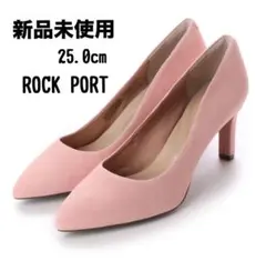 新品未使用/レザーパンプス/25cm/ロックポート/スエード/ROCK PORT