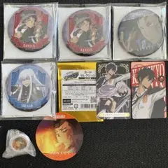 REBORN リボーン　XANXUS　ザンザス　スクアーロ　ラッキー缶バッジ