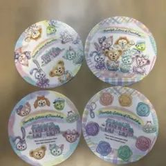 ダッフィー&フレンズ 20周年 コースター4種　ミゲルズ　カラフルハピネス