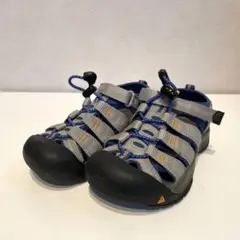 KEEN 子供用サンダル　ニューポートH2 19.5cm ブルー×グレー