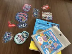 ANGEL BLUE フレークステッカーとししゅうステッカー