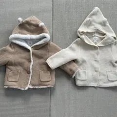 baby GAP クマみみ フード付きアウター くまさんカーディガン 6-12m