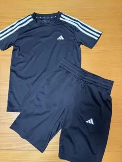 adidas ジャージ上下セット 黒 AEROREADY