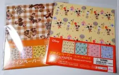 ダイソー デザイン ペーパー ディズニー ミッキー フレンズ チップ デール