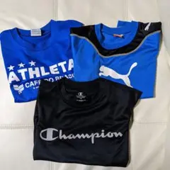 130cm サッカープラシャツ　3枚セット