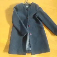 Demi-Luxe ネイビー ロングコート 38