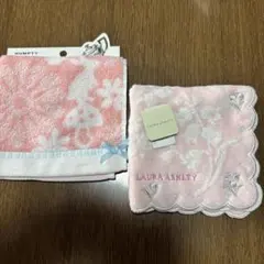 ローラアシュレイ他タオルハンカチ２枚 値下げ
