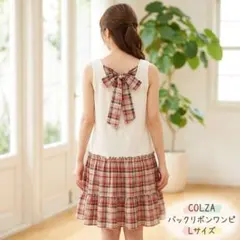 ノースリーブチェック柄ワンピース Lサイズ C•O•L•Z•A