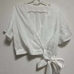 GU ラップブラウス オフホワイト