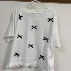 COLZA 半袖Tシャツ ホワイト リボンのサムネイル