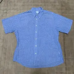 Brooks Brothers L ストライプ半袖シャツ