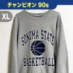 Champion チャンピオン 90s 前V カレッジ3段プリント XL