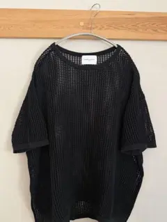 UNITED ARROWS メッシュ 半袖Tシャツ ブラックのサムネイル