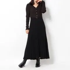 2WAYラメニットワンピース