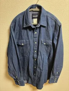 Wrangler デニム ウエスタンシャツ 70127MW 16×34 90s