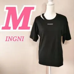 INGNI イング 半袖Tシャツ ブラック Mサイズ ロゴ　カジュアルコーデ