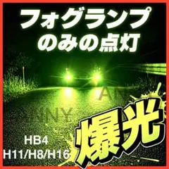 爆光 LED フォグランプ 2個入 アップルグリーン アルファードなどのサムネイル