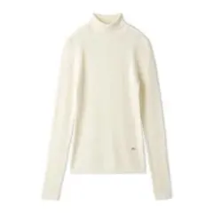 FRAY I.D セミシアーウールシルクリブタートル ホワイト