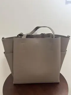 BEAUTY&YOUTH 2way トートバッグ ショルダーバッグ グレージュ