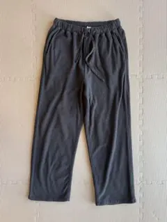 無地良品　ダークグレー フリース イージーパンツ　S