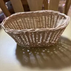 籐製 楕円形小物入れ