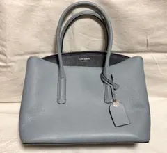 kate spade マルゴー サッチェル　ラージ　ハンドバッグ　ライトブルー