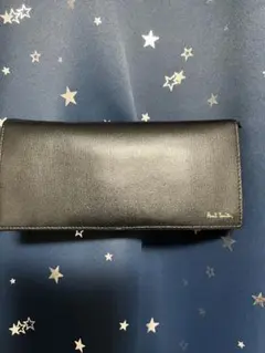 ポールスミス マルチストライプ シティエンボス ブラック 長財布