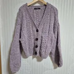 w closet ラベンダーカーディガン