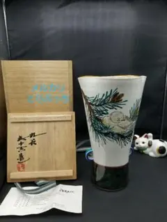 1802 浅蔵五十吉造 九谷 鳥 瑞鳥華生　花瓶 1802 浅蔵五十吉造 九谷 鳥 瑞鳥華生 花瓶 2025年最新】