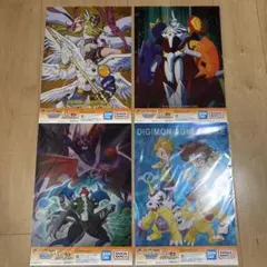 デジモンアドベンチャー 이치방쿠지 G賞 クリアポスター 4枚セット