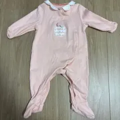 OBABIBI 襟付きロンパース 3m ピンク