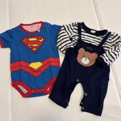 ベビー服　2点　ロンパース、ボディースーツ