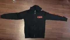 新日本プロレス　ロスインゴユニット　フルジップパーカー 黒 赤プリント