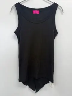 Spick & Span リブタンクトップ 黒 日本製 タグ付 F
