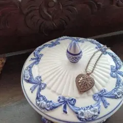 ハートネックレス シルバー カラー　アンティーク　ビンテージ