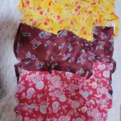 甚平セット（花柄・和風模様）95cm未満