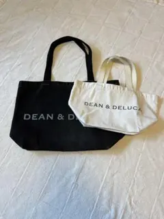 人気✨DEAN & DELUCA トートバッグ Ｌ⚫︎S サイズ2点セット