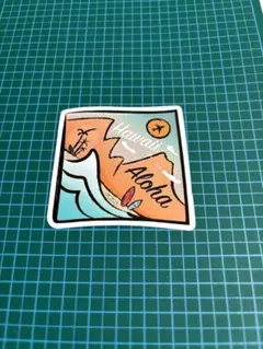 ハワイ Aloha 防水ステッカー