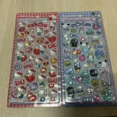 ハローキティ はぴだんぶい　ボンボンドロップシール 2シートセット