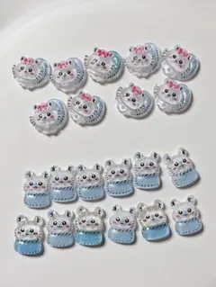 ちい　モモンガ　ネイルパーツ21個