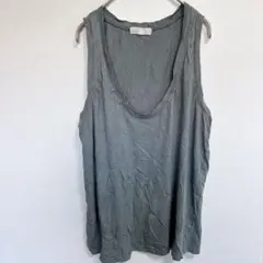 早い者勝ち✨️ グレー タンクトップ Lサイズ 無地 シンプル