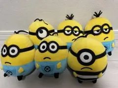 ミニオンぬいぐるみ6体セット　キーホルダー
