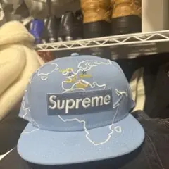 かつきくん着用 supreme 地図 キャップ